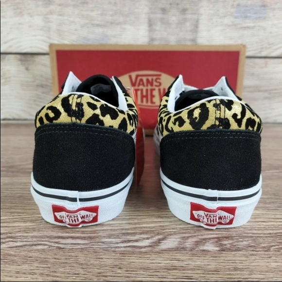 Vans Old Skool Flocked Leopard Sneakers - Picture 6 of 7